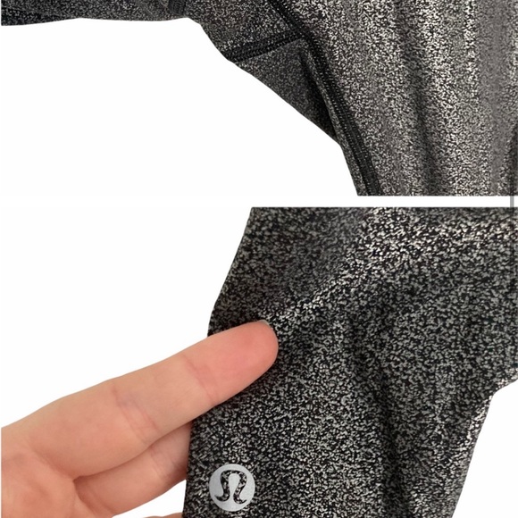 LULULEMON High Waisted Luminosity Foil Speed Up Tight w/ Pockets - Picture 5 of 5